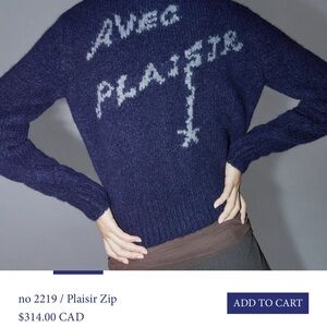 Paloma Wool Cardigan - M (Navy)